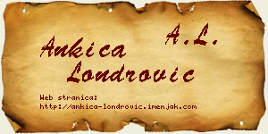Ankica Londrović vizit kartica